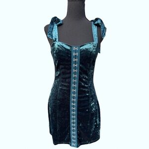 Forever 21 teal bodycon mini • size M